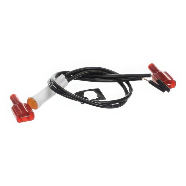 A red and black cable with a red connector for an Alto-Shaam combi oven LED panel light.