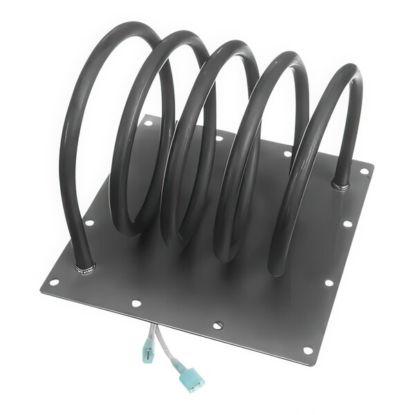 An Alto-Shaam heating element with a black coil and wires.