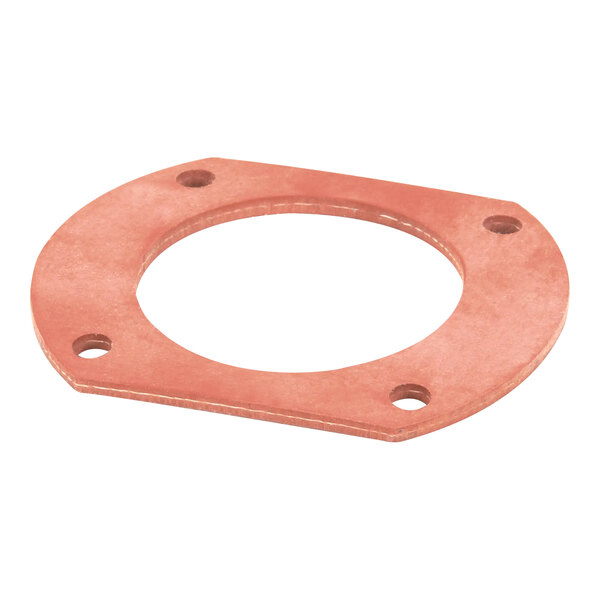 A close-up of a copper Alto-Shaam gasket restrictor plate with holes.