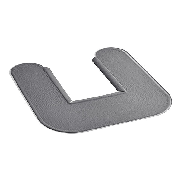 A grey Lavex disposable toilet floor mat.