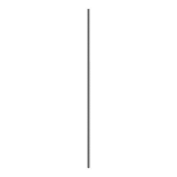 A long, thin metal pole with a white top.