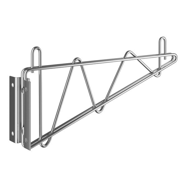 A Regency stainless steel wall-mount bracket with two hooks.