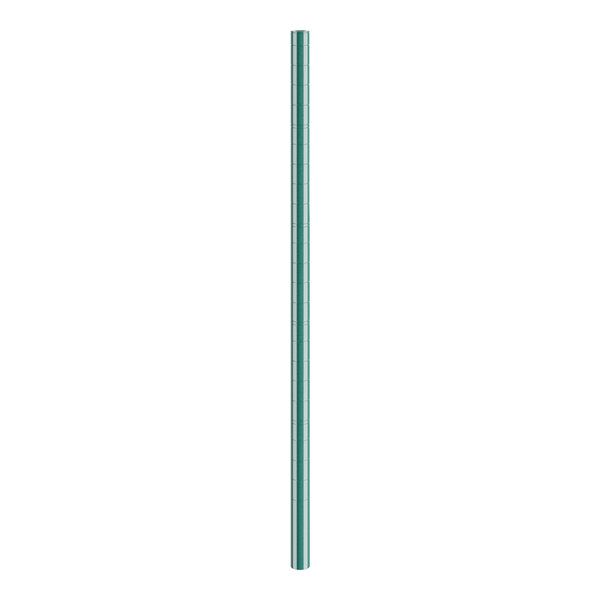 A green cylindrical metal wall mount for Regency cantilever shelving.