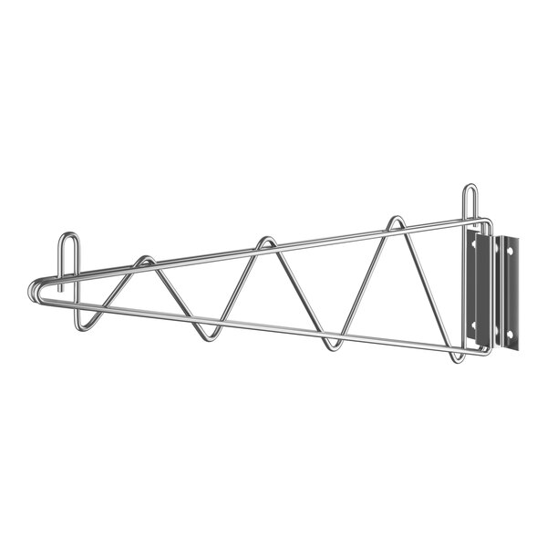 A Regency stainless steel wall-mount bracket with two hooks.