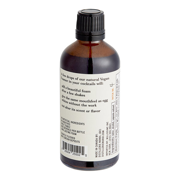 A bottle of NOROI Vegan Cocktail Foamer with a label.