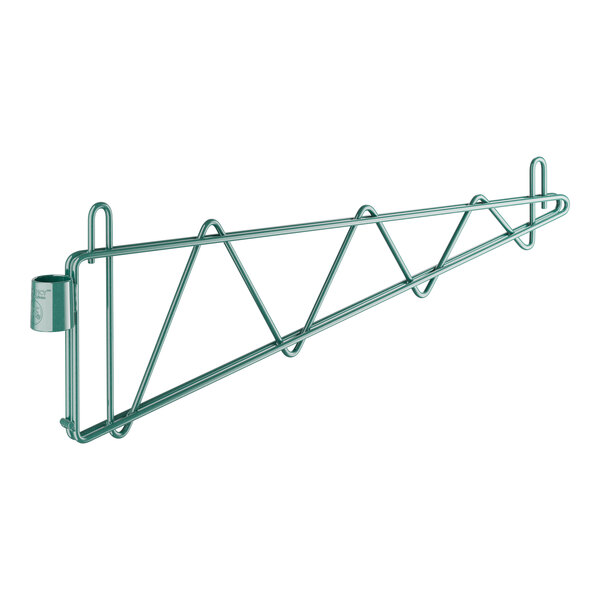 A green Regency metal cantilever bracket with clips.
