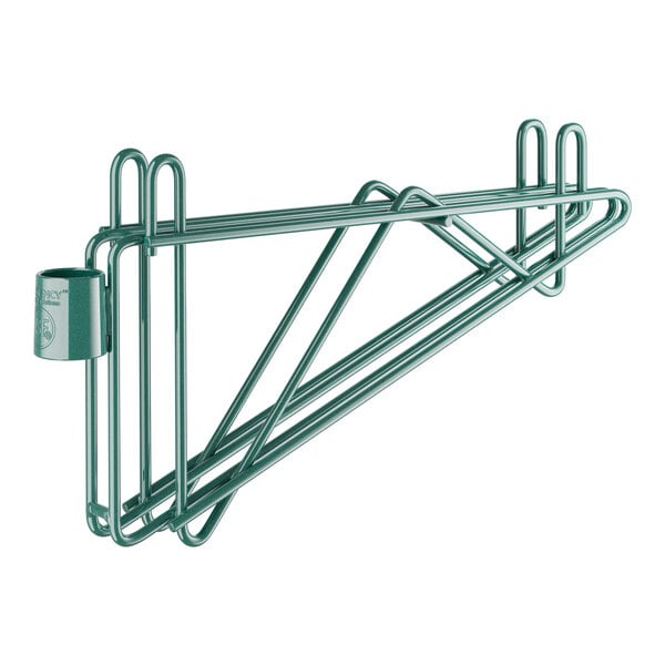 A green Regency double cantilever bracket for a wire shelf.