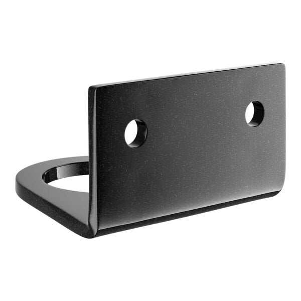 A black metal Regency wall-mount support bracket with holes on the side.
