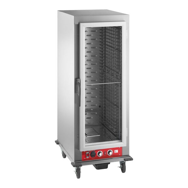 Avantco HPESC-1836 Full Size Vacuum-Insulated Heated Holding / Proofing Cabinet with Clear Door - 120V
