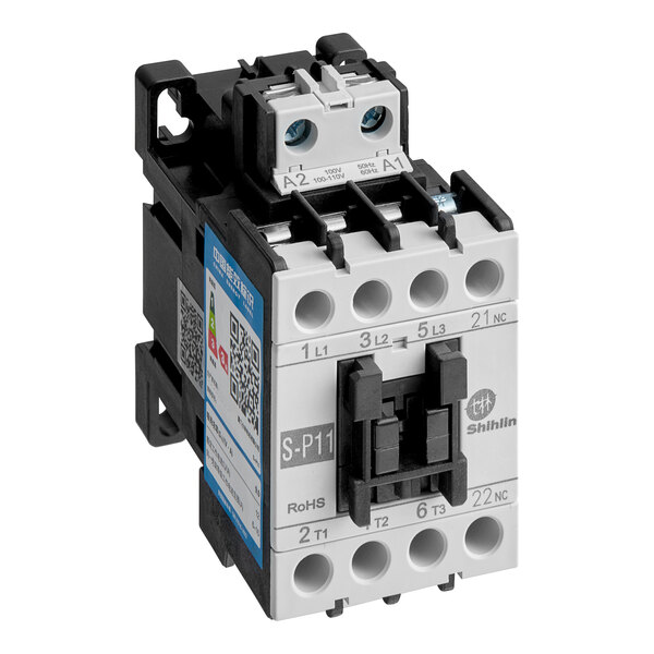 An Estella AC contactor with a white background.