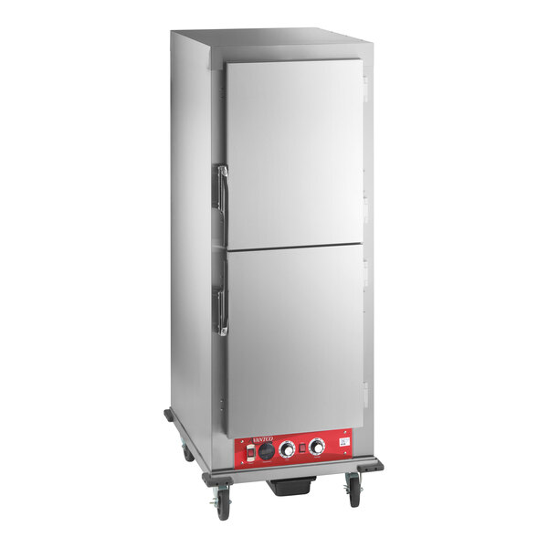 Avantco HPESDS-1836 Full Size Insulated Heated Holding / Proofing Cabinet with Solid Stainless Steel Dutch Doors - 120V