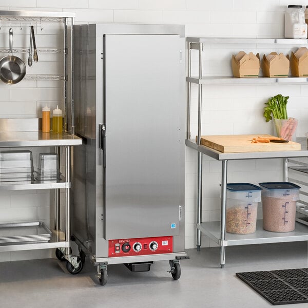 Avantco HPESS-1836 Full Size Insulated Heated Holding / Proofing Cabinet with Solid Stainless Steel Door - 120V