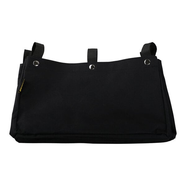 A black canvas DeWalt storage bag with handles.