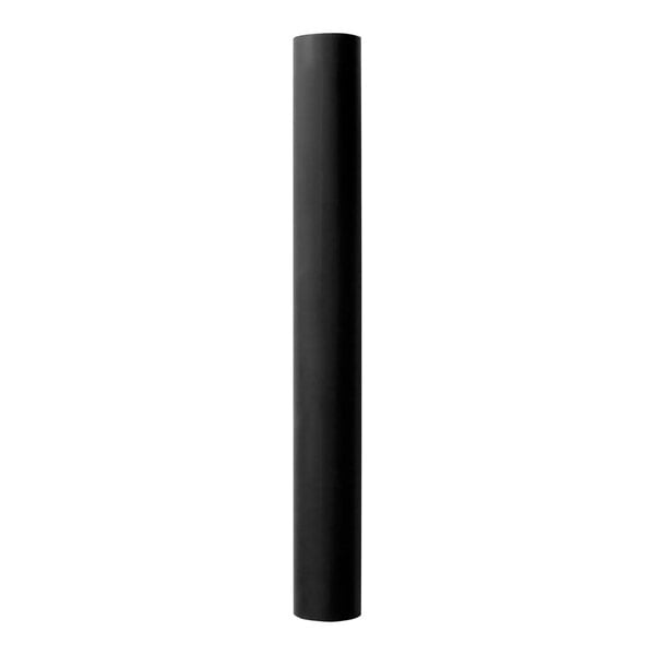 A black tube on a white background.