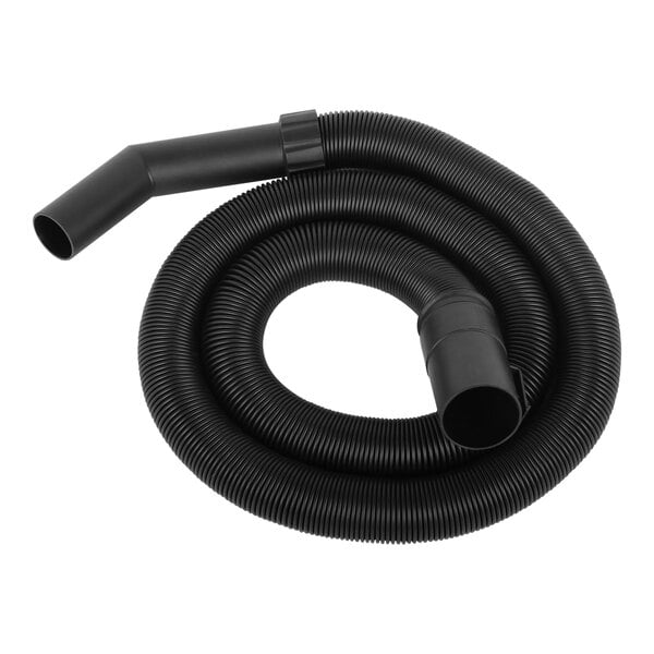 A black DeWalt flexible hose with a tube.