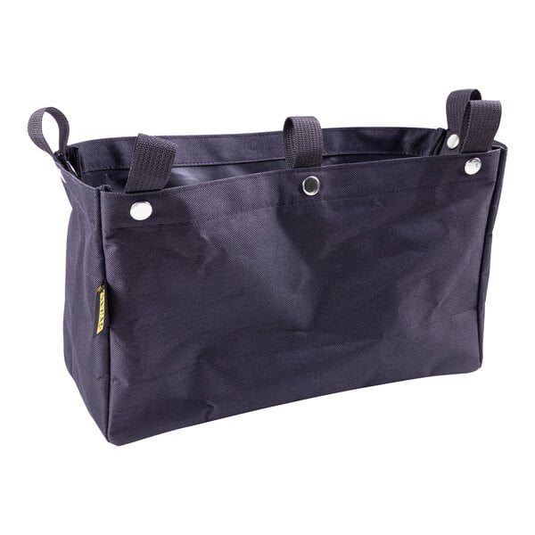 A black bag with two handles.