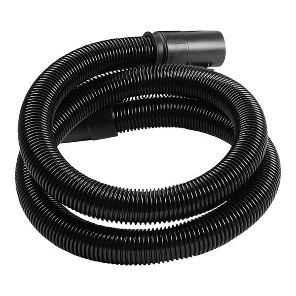 A black plastic tube with a nozzle and a black hose with a 1 7/8" connection.