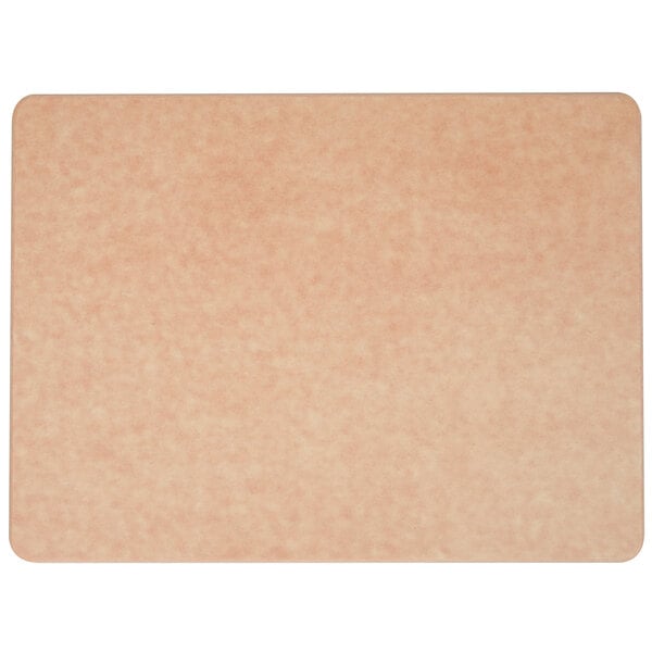 A beige San Jamar cutting board on a white background.