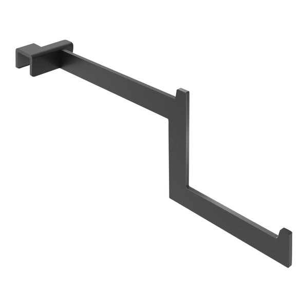 A black metal rectangular gooseneck faceout.