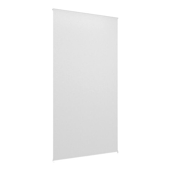 A white rectangular Econoco banner screen kit with a black border.