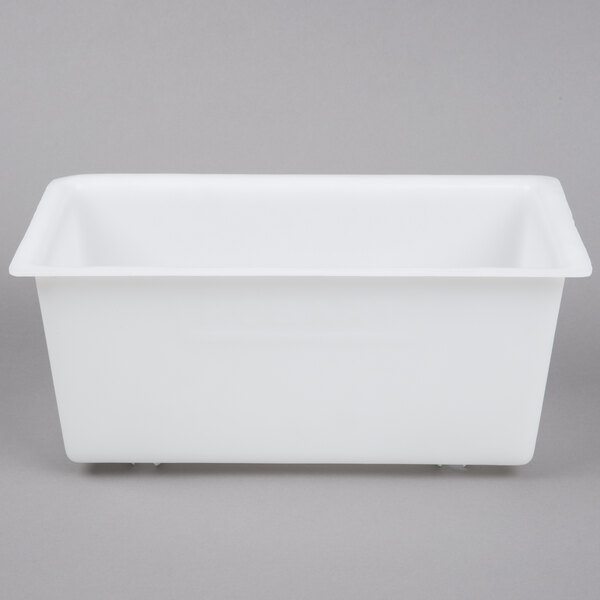 A white rectangular Hobart storage holder.