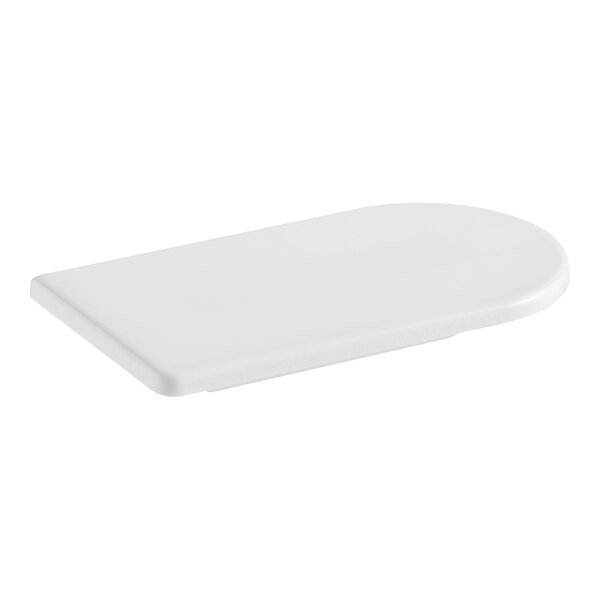 A white rectangular plastic Ateco fondant smoother.