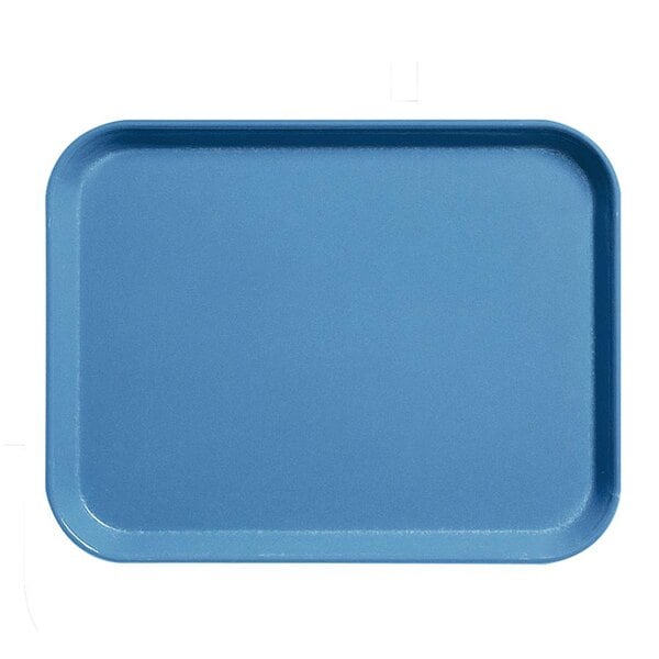 A blue rectangular Cambro tray.