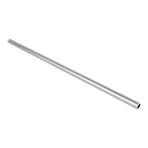 A stainless steel long metal rod.