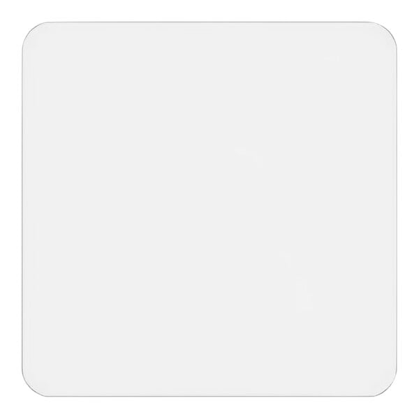 A white square Lavex aluminum sign with a black border.