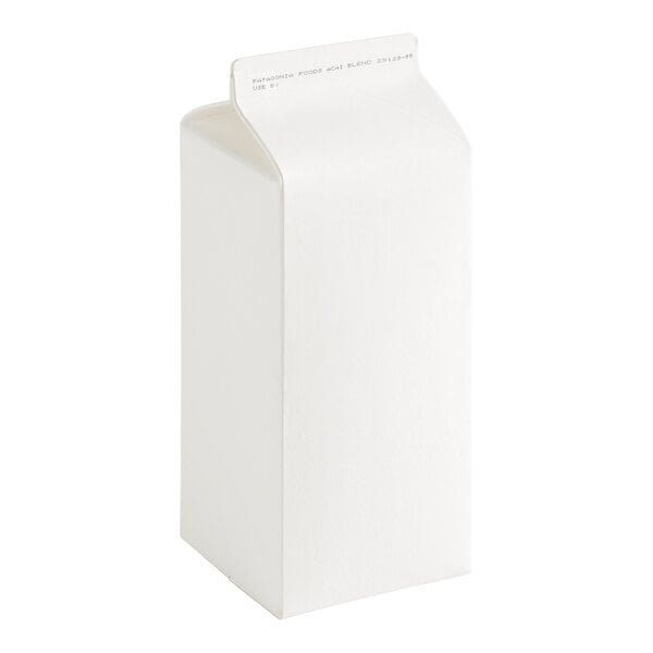 A white carton of Makai Acai Soft Serve.