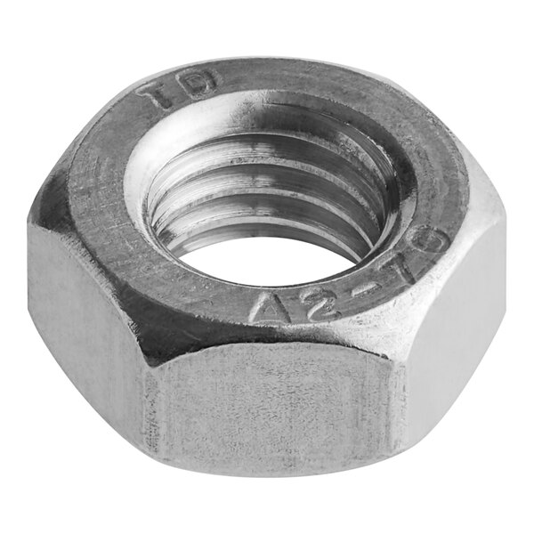 A close up of a hex nut for a PEM9 replacement foot.