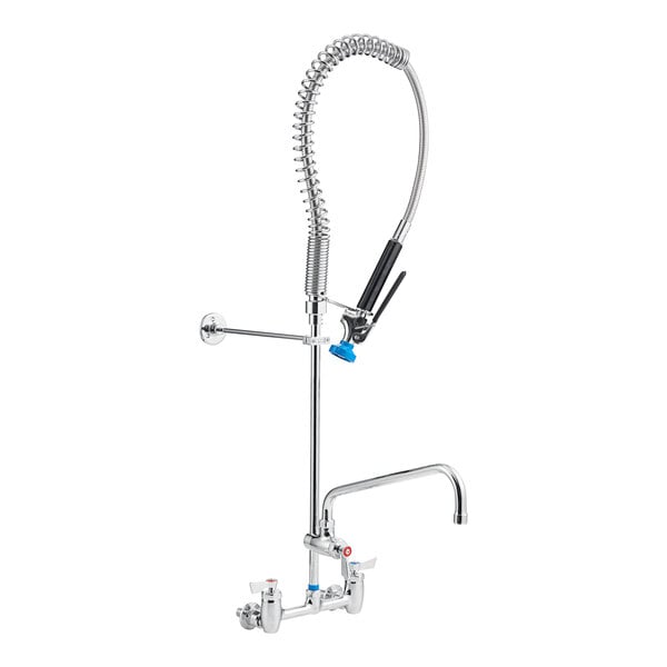A Fisher pre-rinse faucet with a hose and pipe.