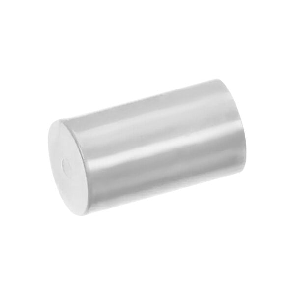 A white cylinder with a round top.
