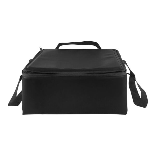 A Sterno large black vinyl insulated breakfast delivery bag with a handle.