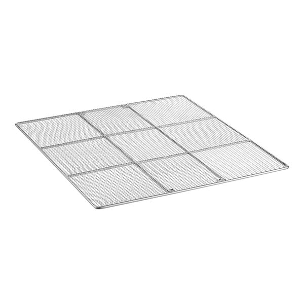 A metal grid with four squares.