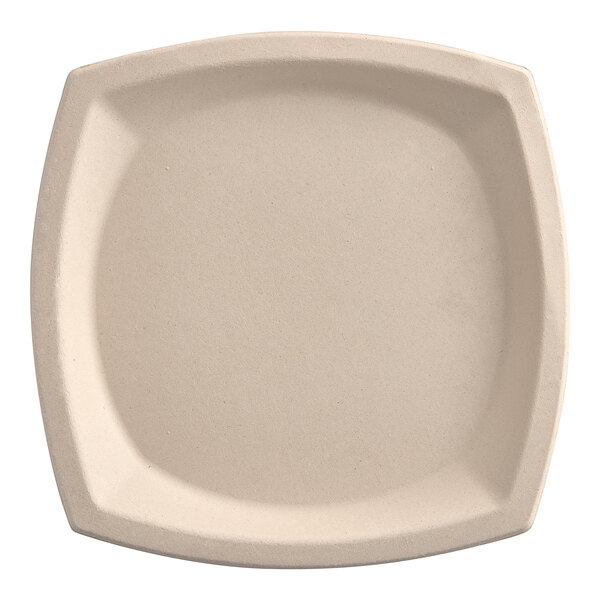 A white square Dart ProPlanet fiber plate.