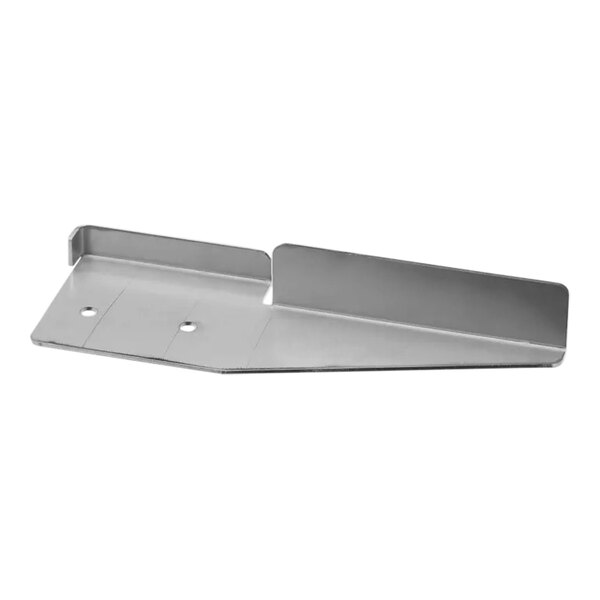 A metal bracket with holes for a Hoshizaki cutting board.