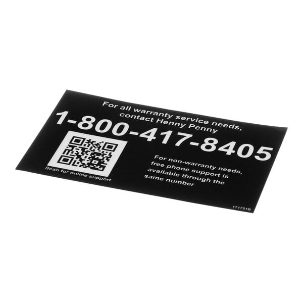 A black and white Label-Tech business card with a QR code on a white background.