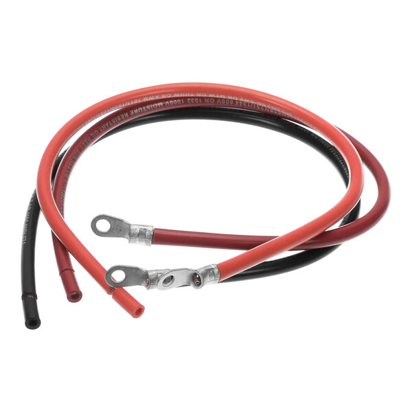 A red Henny Penny cable with black, black, and blue wires.