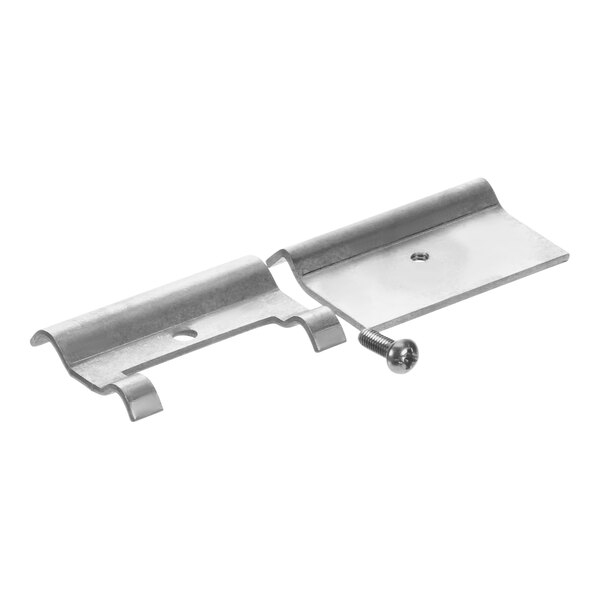 Stainless steel assembly-clamp brackets for a Henny Penny fryer.