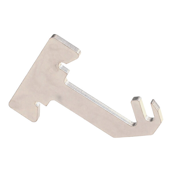 A silver metal Henny Penny tool holder with a handle.