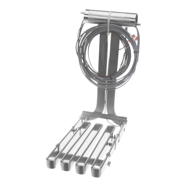 A metal Henny Penny assembly with 4 wires attached.