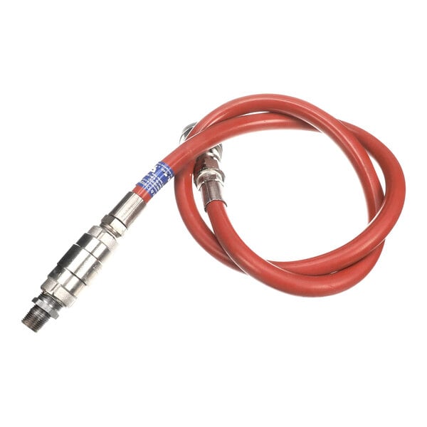 A red Henny Penny assembly hose with silver connectors.