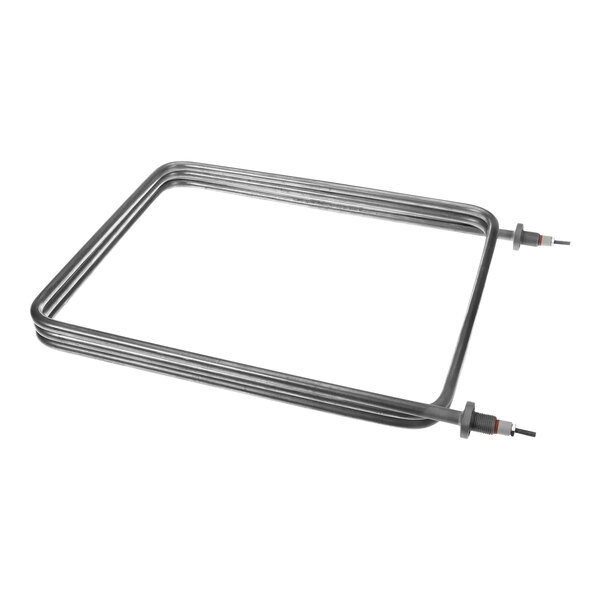 A rectangular metal frame with a heating element inside.