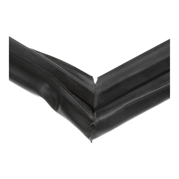 A close-up of a black rubber seal.