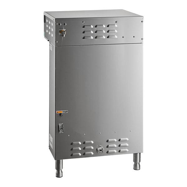 A large stainless steel Curtis ThermoPro twin coffee brewer.