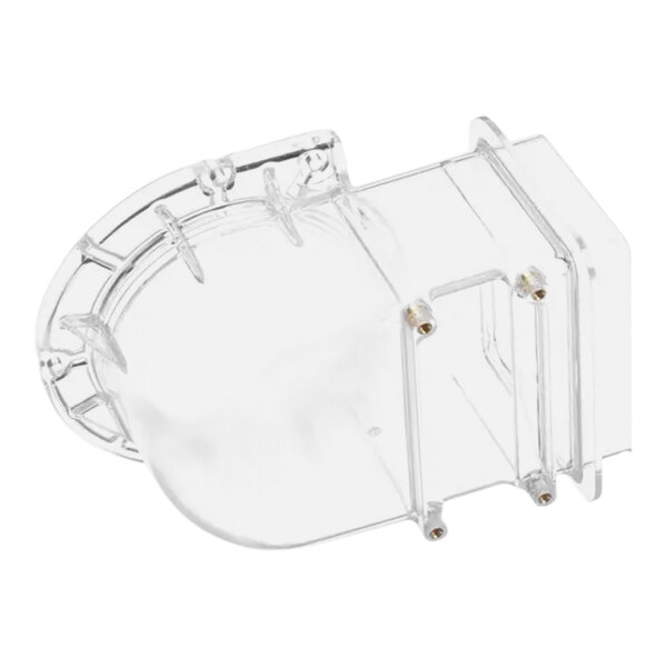 A clear plastic Hoshizaki spout in a bag with screws.