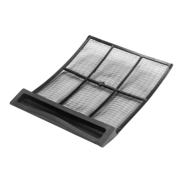 A black square mesh Hoshizaki air filter.