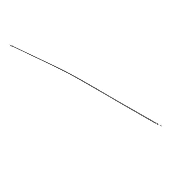 A long thin metal radiant heater wire with a small hook on the end.