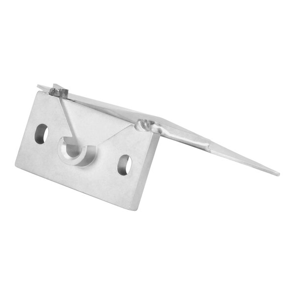 A close-up of a Henny Penny rear diverter weld assembly. A metal bracket with two holes.